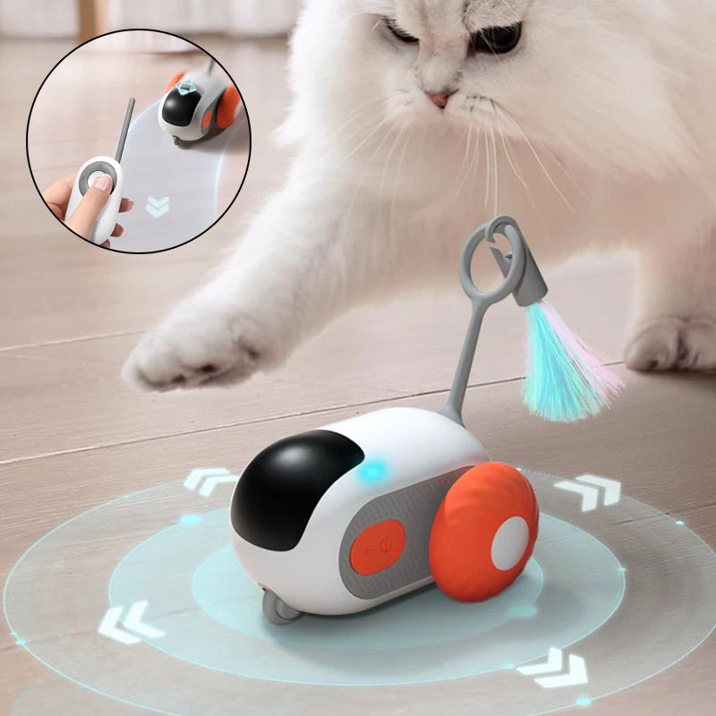 Interactive Cat Toy – Remote Control Plastic Car for Engaging Cat Play