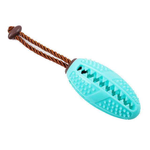 Pup Toothbrush - Dual Sided Bristles Rubber Dog Toothbrush with Toothpaste Reservoir