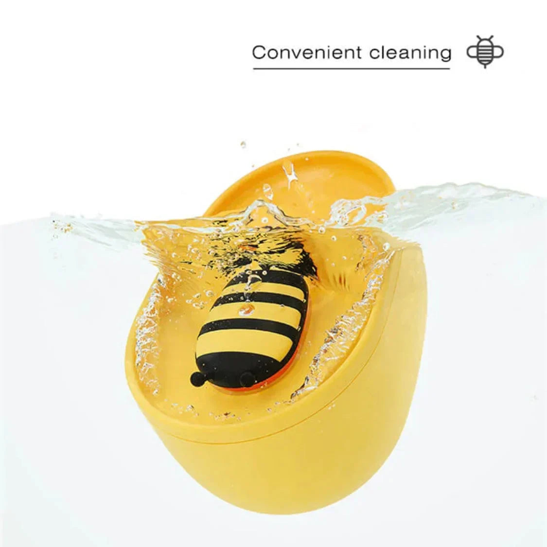 2L Bee-Shaped Automatic Cat Water Fountain with USB Filter System