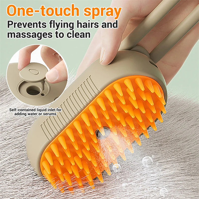 Pet Grooming Brush – Ergonomic Deshedding Brush & Fur Removal Comb for Pet Care