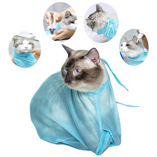 Cat Grooming Bag – Multifunctional Mesh Wash & Pet Nail Trimming Pouch