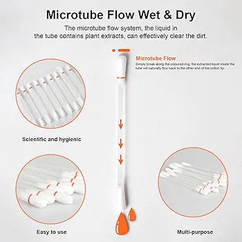 Pet Ear Cleaning Swabs - Portable Soft Cotton Swabs for Gentle Wax Removal | 50PCS