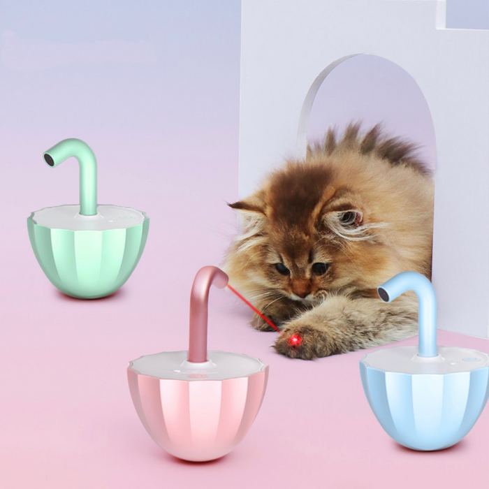 Automatic Cat Laser Toy - Tumbler Style Rotating Laser Pointer for Feline Entertainment