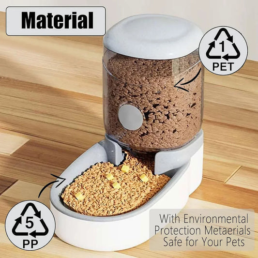 Automatic Pet Feeder - Gravity Dog Feeder With Large Capacity Dispenser