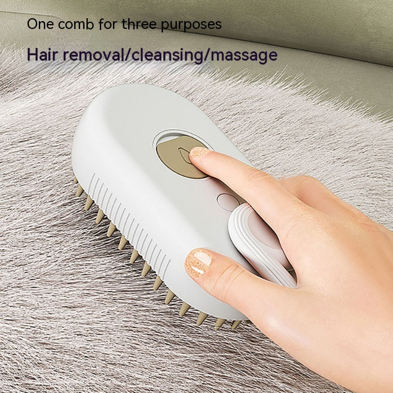 Pet Grooming Brush – Ergonomic Deshedding Brush & Fur Removal Comb for Pet Care