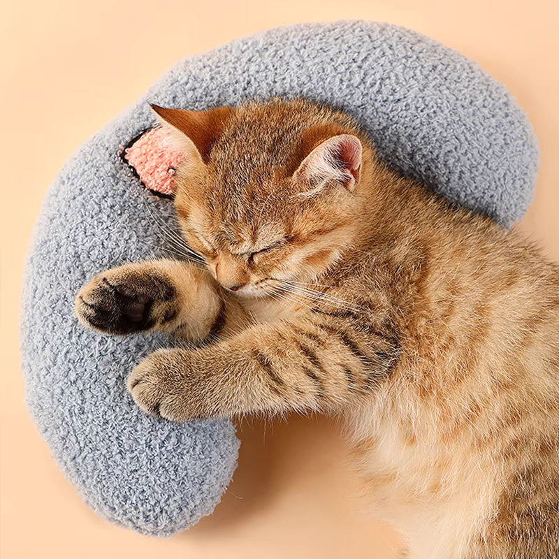 Soft Sleeping Pillow - Cozy Pet Bed | Comfortable Plush Cushion for Cats & Dogs