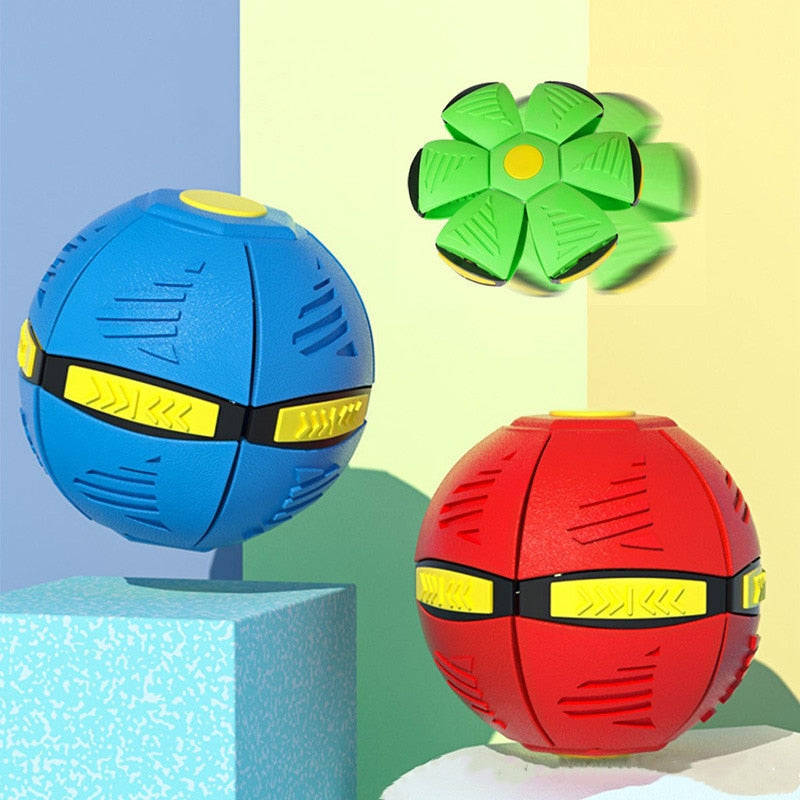 Interactive Dog Toy - Durable BouncePop Ball with LED Lights for Stress Relief