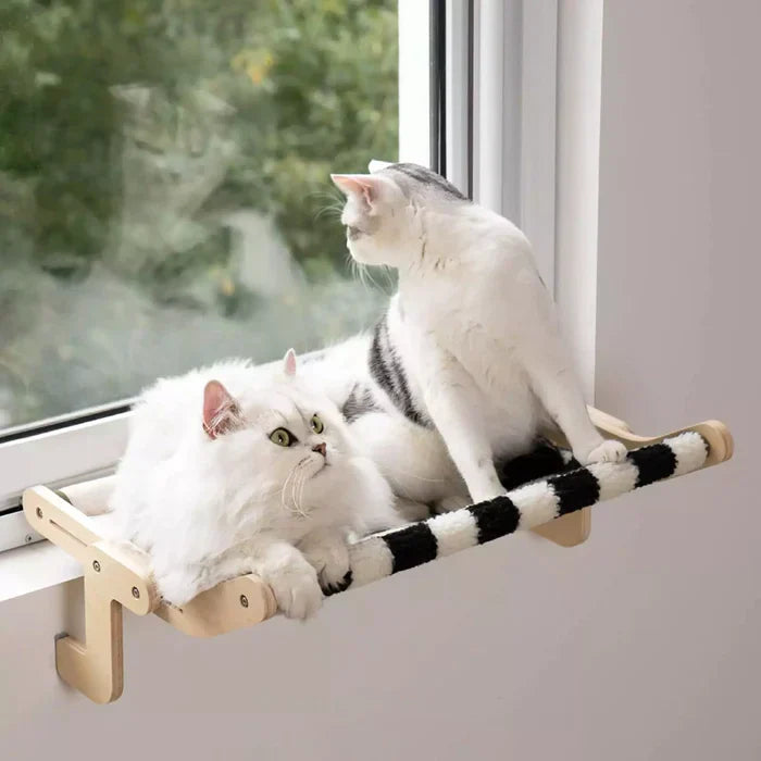 Cat Hammock - SweetPetStory Plush Indoor Elevated Cat Bed | Supports 40 Lbs