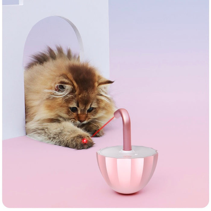 Automatic Cat Laser Toy - Tumbler Style Rotating Laser Pointer for Feline Entertainment