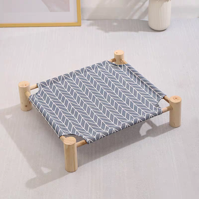 Wooden Cat Bed - Portable Cat Camp Bed | Eco Friendly Summer Pet Furniture
