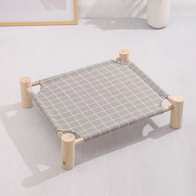 Wooden Cat Bed - Portable Cat Camp Bed | Eco Friendly Summer Pet Furniture
