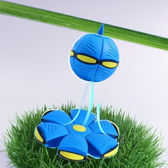 Interactive Dog Toy - Durable BouncePop Ball with LED Lights for Stress Relief