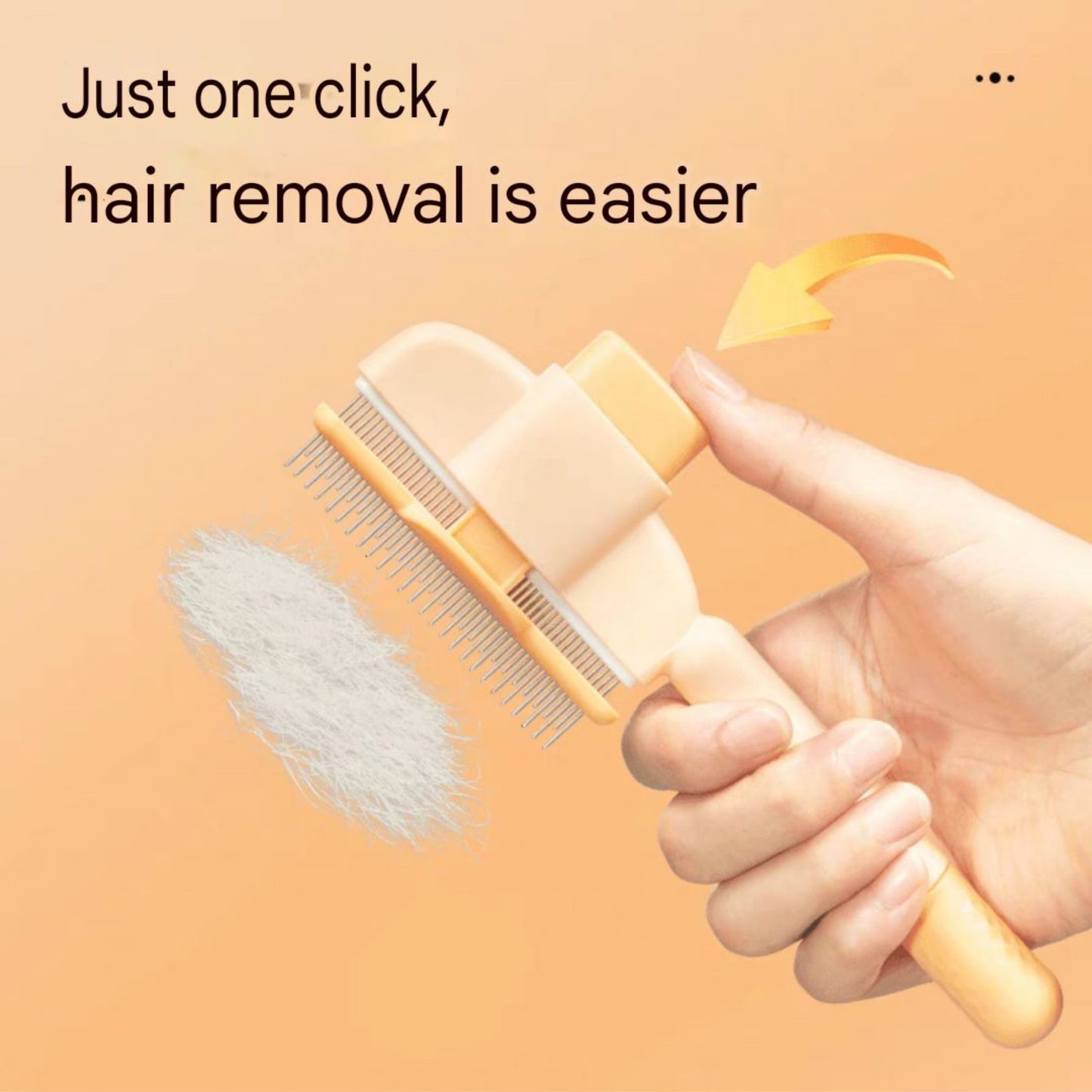 Self-Cleaning Hair Remover - Efficient Pet Hair Removal Device With One-Click Cleaning