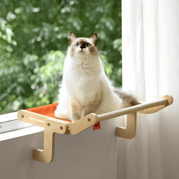 Cat Hammock - SweetPetStory Plush Indoor Elevated Cat Bed | Supports 40 Lbs