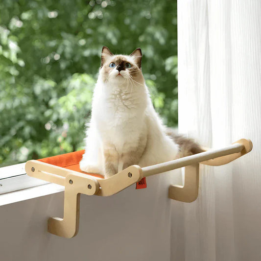 Cat Hammock - SweetPetStory Plush Indoor Elevated Cat Bed | Supports 40 Lbs