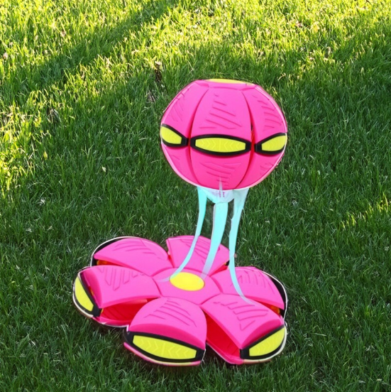 Interactive Dog Toy - Durable BouncePop Ball with LED Lights for Stress Relief