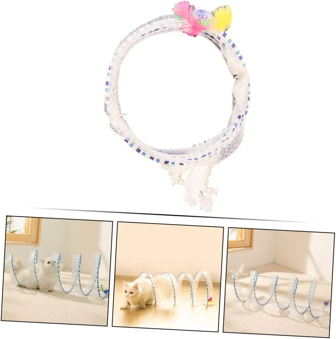 Folding Cat Tunnel – Durable Pet Toy Tunnel For Indoor Cat Playground