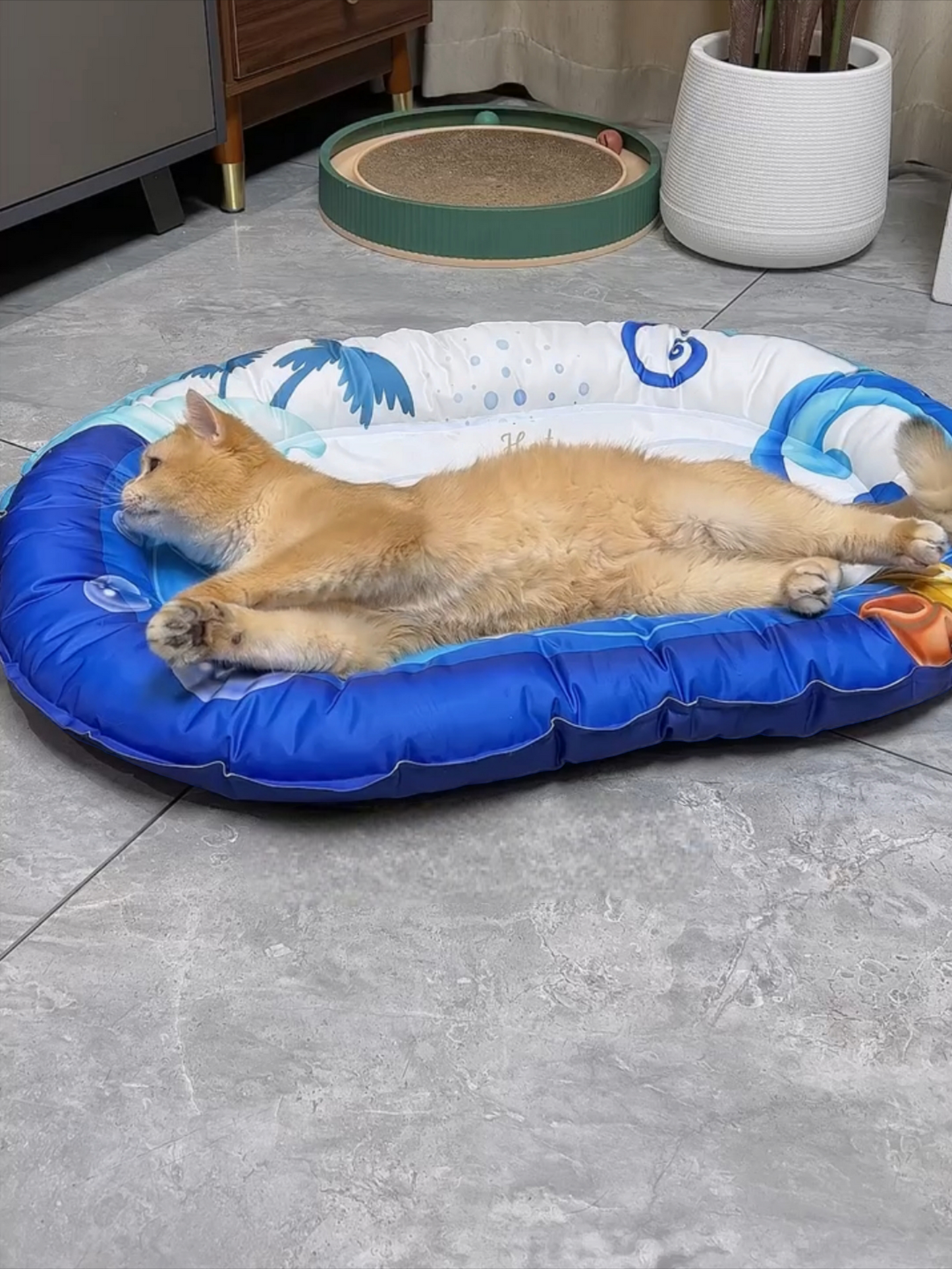 Cat Summer Cool Mat - Cooling Pet Mat for Heat Relief & Breathable Comfort