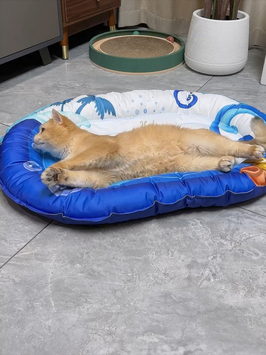Cat Summer Cool Mat - Cooling Pet Mat for Heat Relief & Breathable Comfort