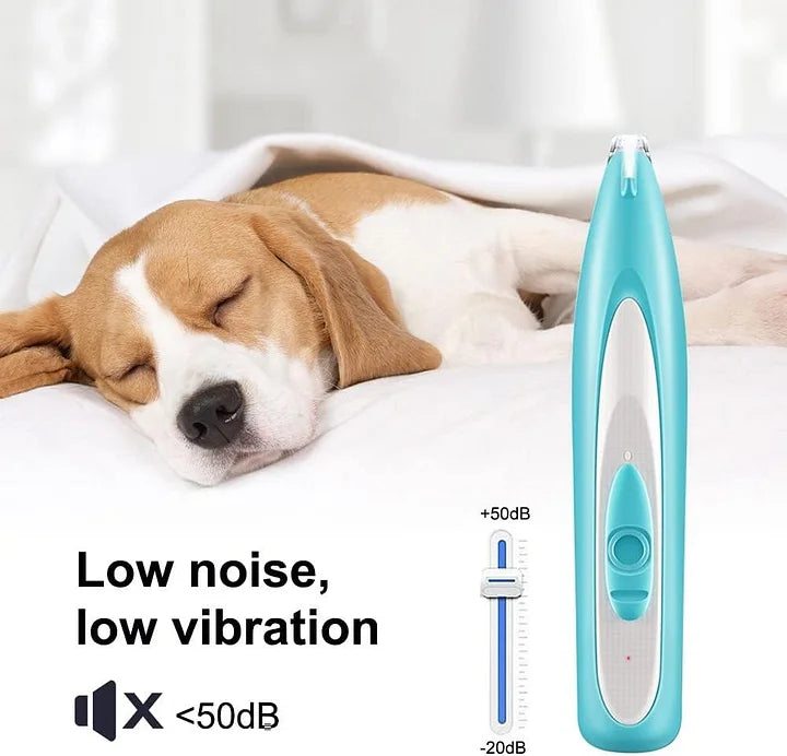 Pet Paw Trimmer – Rechargeable LED Light Trimmer with Stainless Steel Blade
