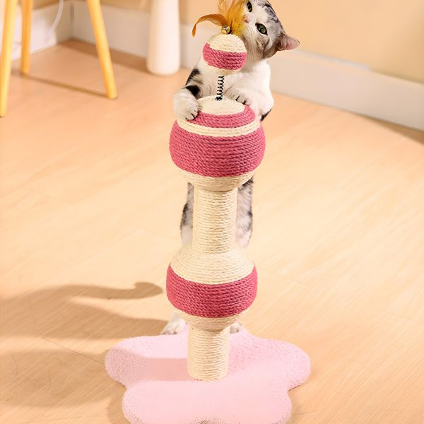 Cat Climbing Frame - Space Capsule Design Indoor Cat Tree & Playhouse Furniture