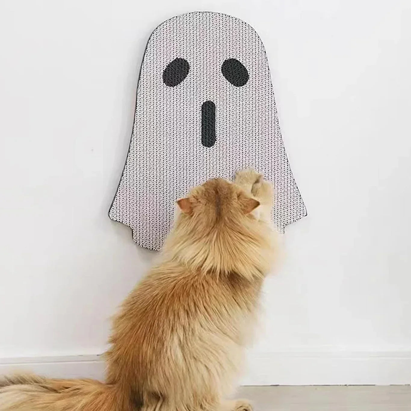 Wall Mounted Cat Scratcher – Cactus Design Indoor Scratch Post With Nano Adhesive