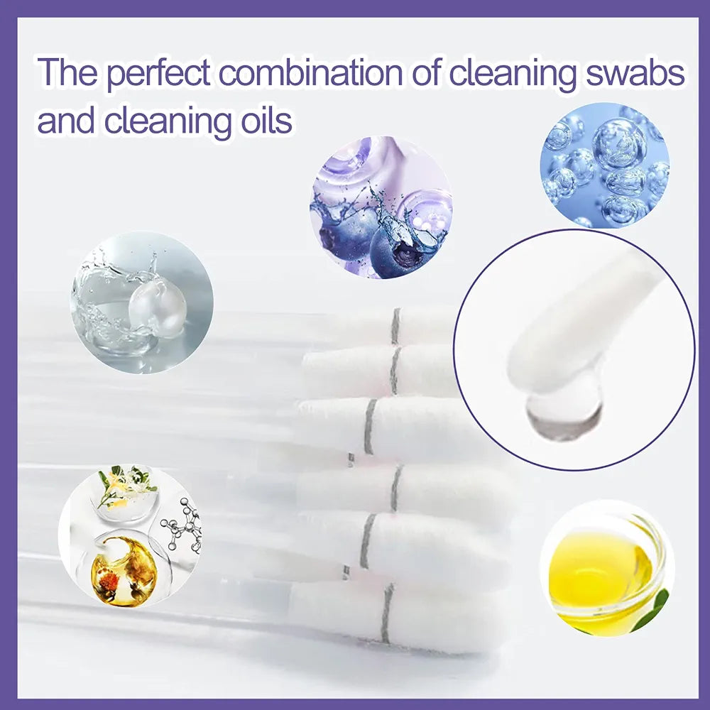 Pet Ear Cleaning Swabs - Portable Soft Cotton Swabs for Gentle Wax Removal | 50PCS