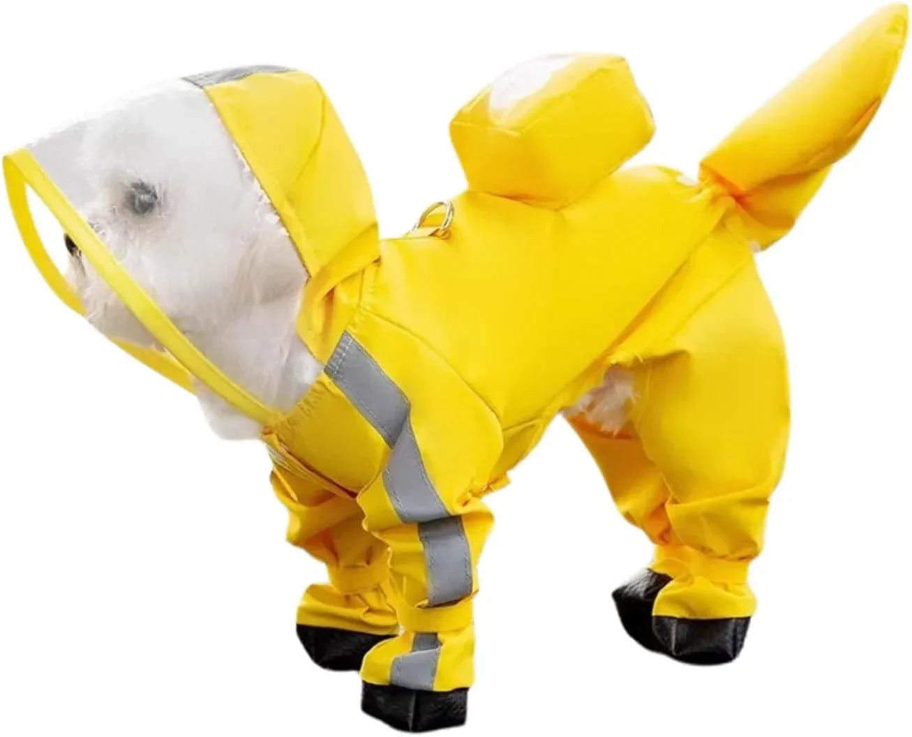 Full Coverage Raincoat - Waterproof Dog Coat with Back Bag for Canine Protection