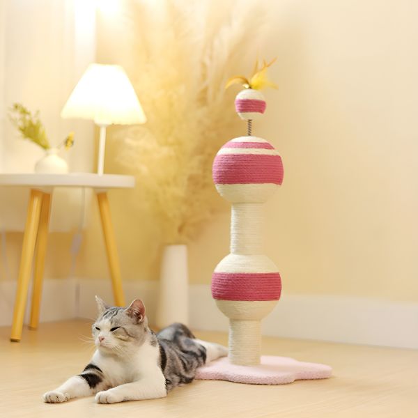 Cat Climbing Frame - Space Capsule Design Indoor Cat Tree & Playhouse Furniture