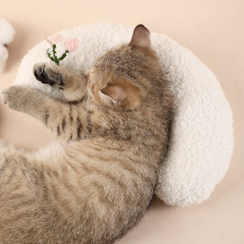 Soft Sleeping Pillow - Cozy Pet Bed | Comfortable Plush Cushion for Cats & Dogs