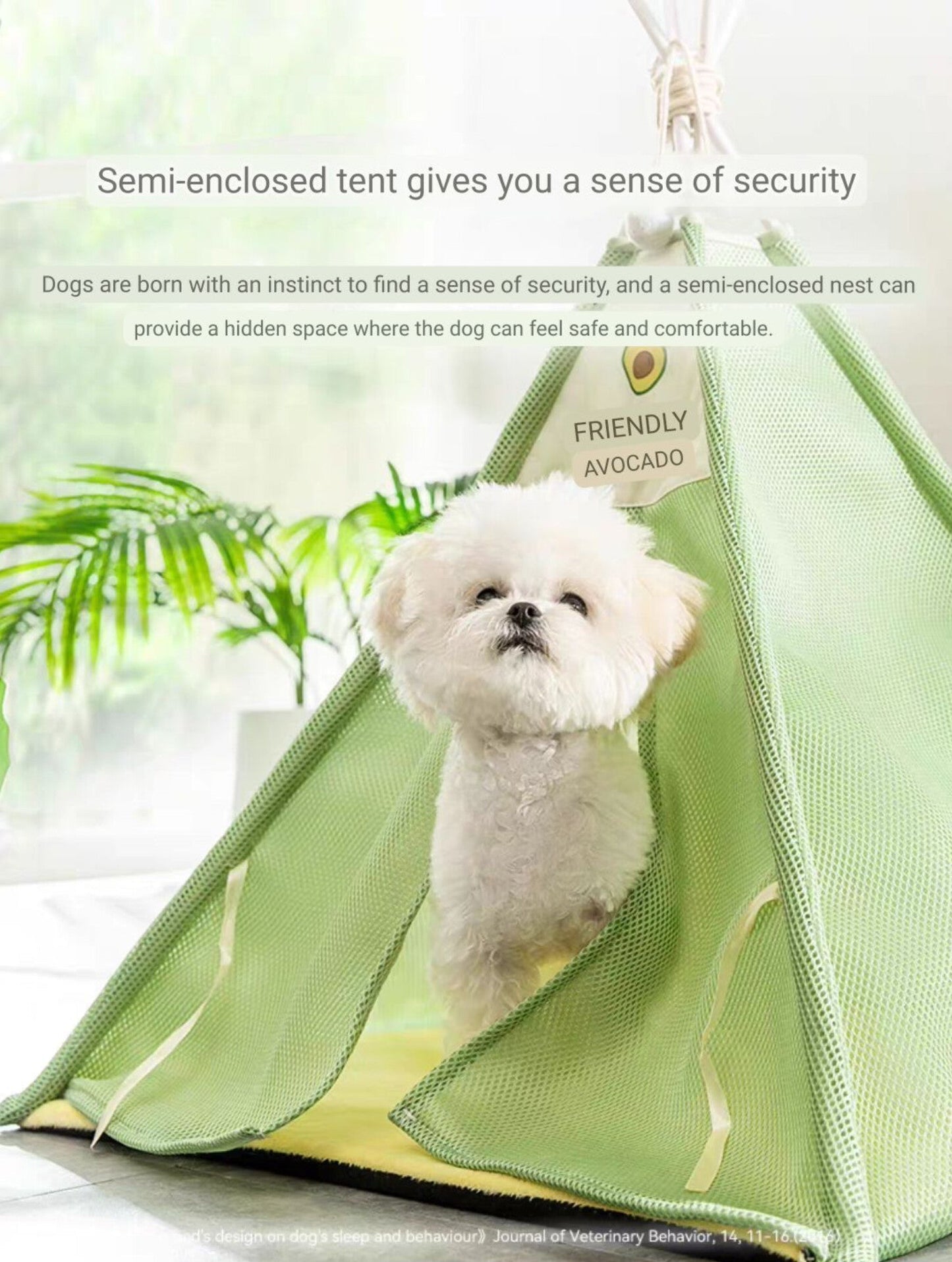 Cat Sleep Tent – Comfortable Portable Pet Sleeping Tent with Mesh Enclosure
