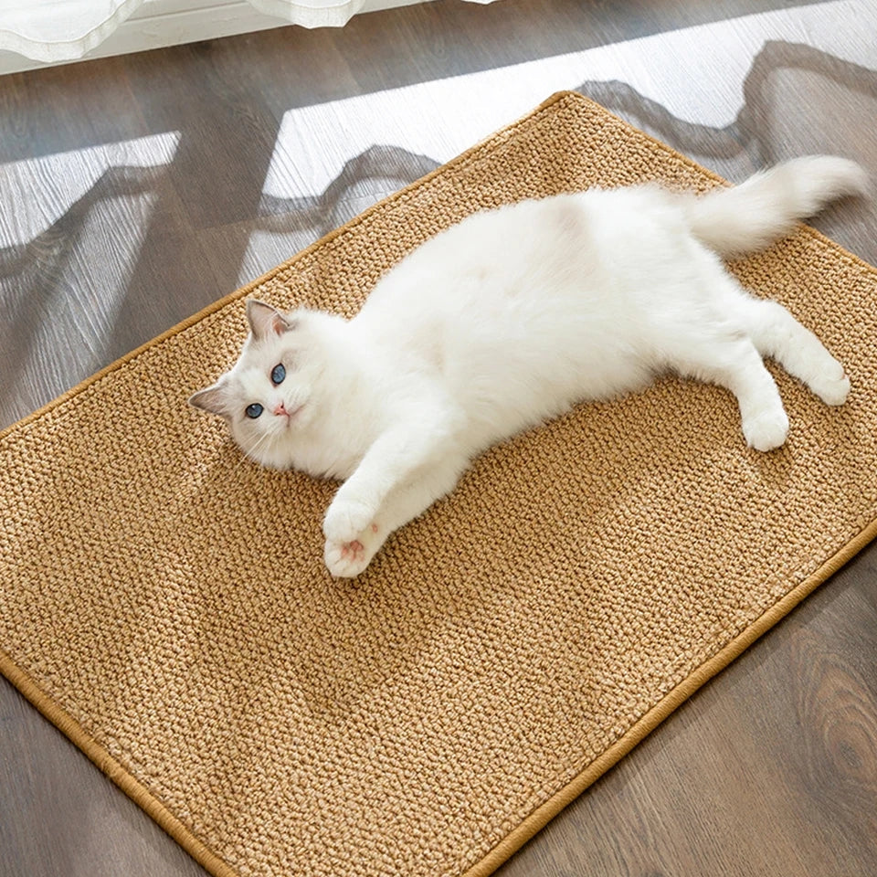 Cat Scratcher Mat – Durable Natural Sisal Pad | Furniture Scratch Protector