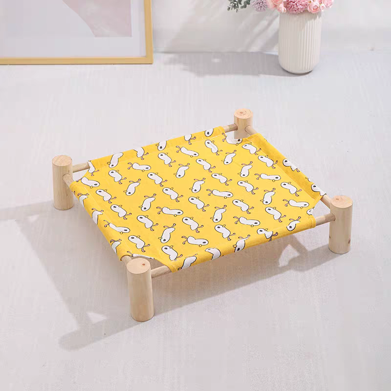 Wooden Cat Bed - Portable Cat Camp Bed | Eco Friendly Summer Pet Furniture